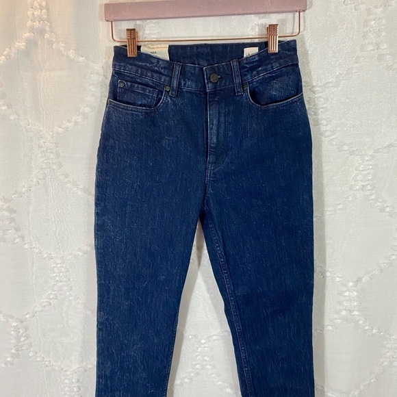 NWT Rebecca Taylor la vie ines high waisted straight leg jeans size 25 - Picture 3 of 13